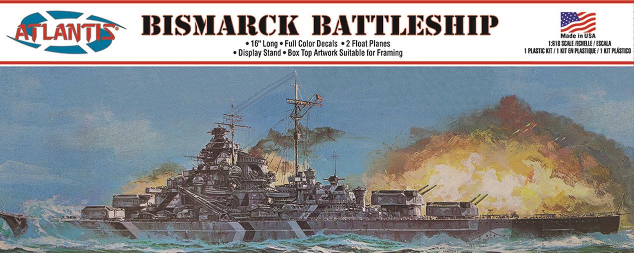 Atlantis Models Bismark German Battleship 1:600 ALM 3008