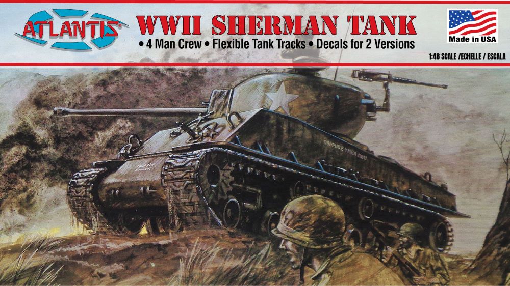Atlantis Models WWII Sherman Tank 1:48 ALM 317