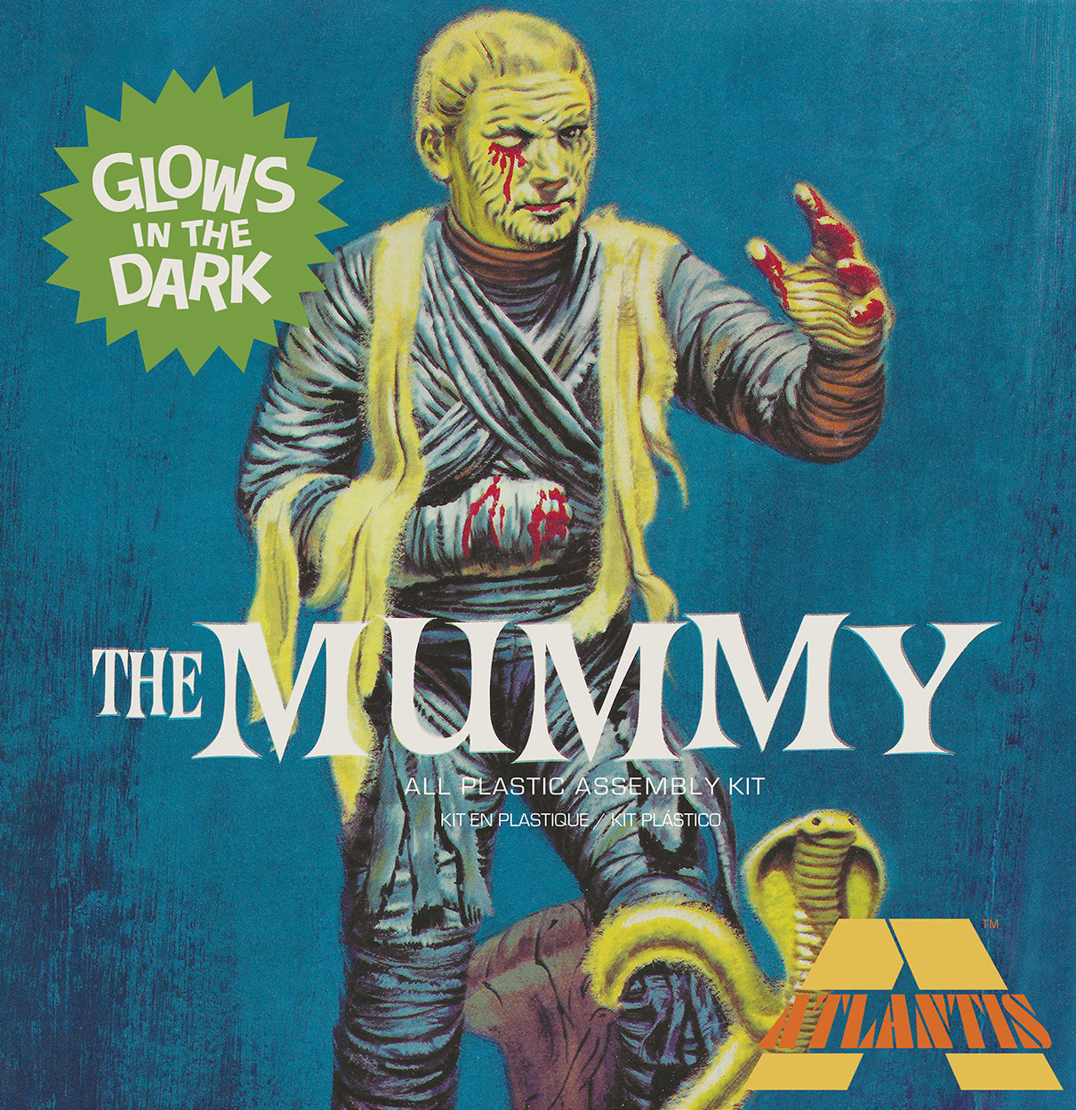 Atlantis Models Lon Chaney Jr. Mummy w/glow parts 1:8 ALM 452