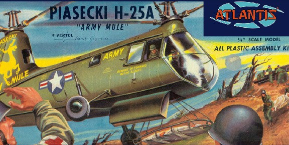 Atlantis Models H-25A Army Mule Helicopter Piasecki 1:48 ALM 502