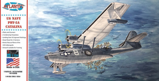 Atlantis Models PBY-5A US Navy Catalina Seaplane 1:104 ALM 5301