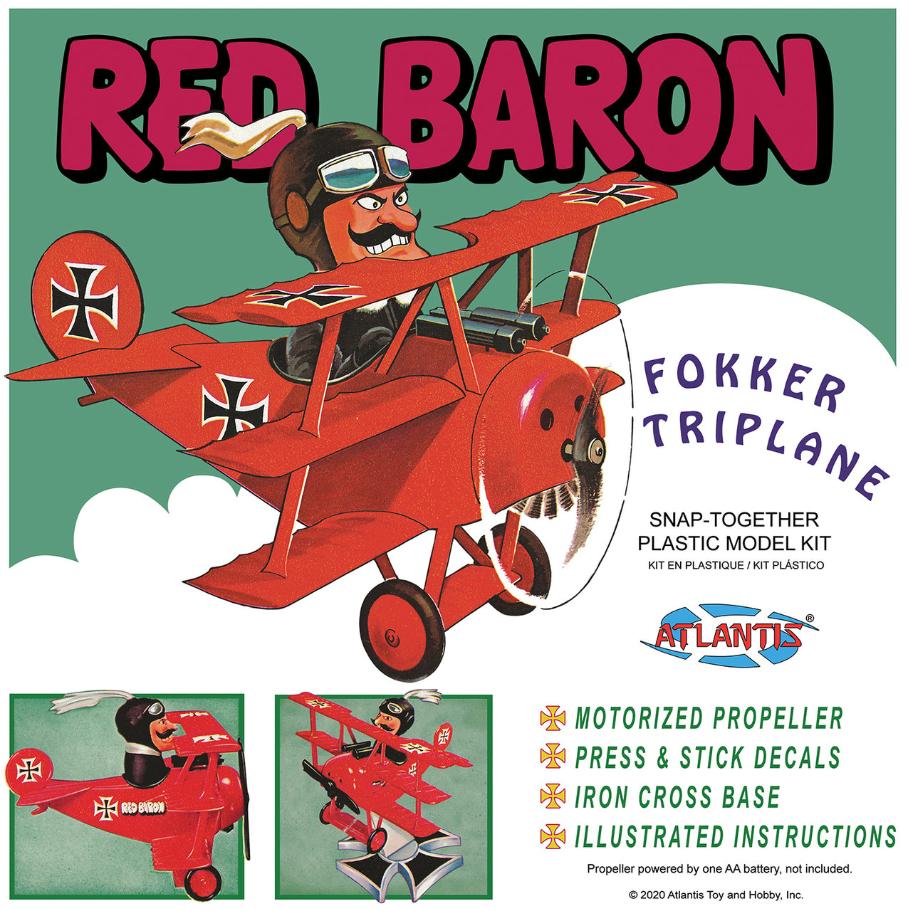 Atlantis Models Red Baron Fokker TriPlane Snap ALM 5903