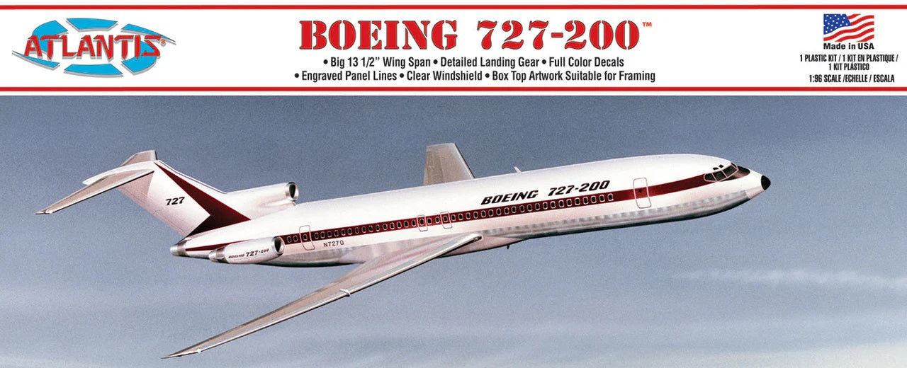 Atlantis Models Boeing 727 Airliner Boeing Markings 1:96 ALM 6005