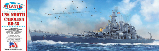 Atlantis Models USS North Carolina BB-55 Battleship1:500 ALM 601