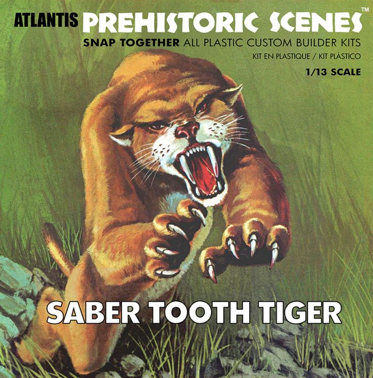 Atlantis Models Sabre Tooth Tiger Prehistoric Scenes ALM 733