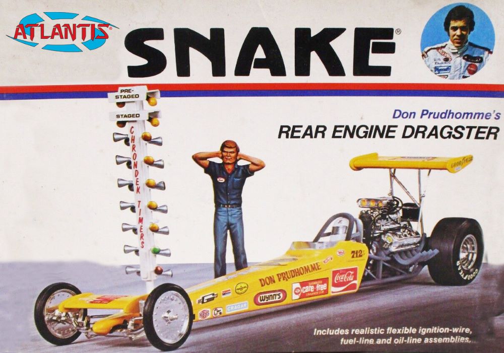Atlantis Models Don Prudhomme Snake Rear Engine Dragster ALM 7528