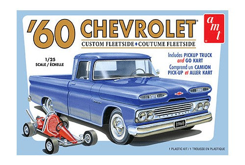 AMT Model  1063  1960 Chevy Custom Fleetside Pickup w/Go Kart 2T Skill