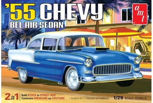 AMT Model  1119  1955 Chevy Bel Air Sedan 2T Skill 2