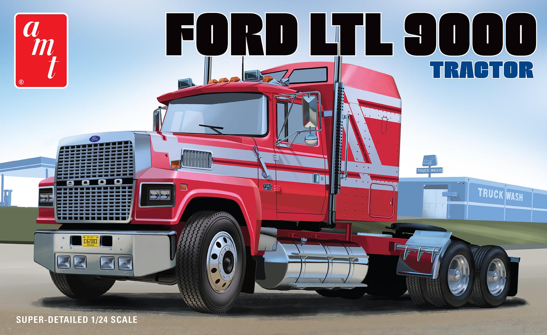 AMT Model  1238  Ford LTL 9000 Semi Tractor Skill 3