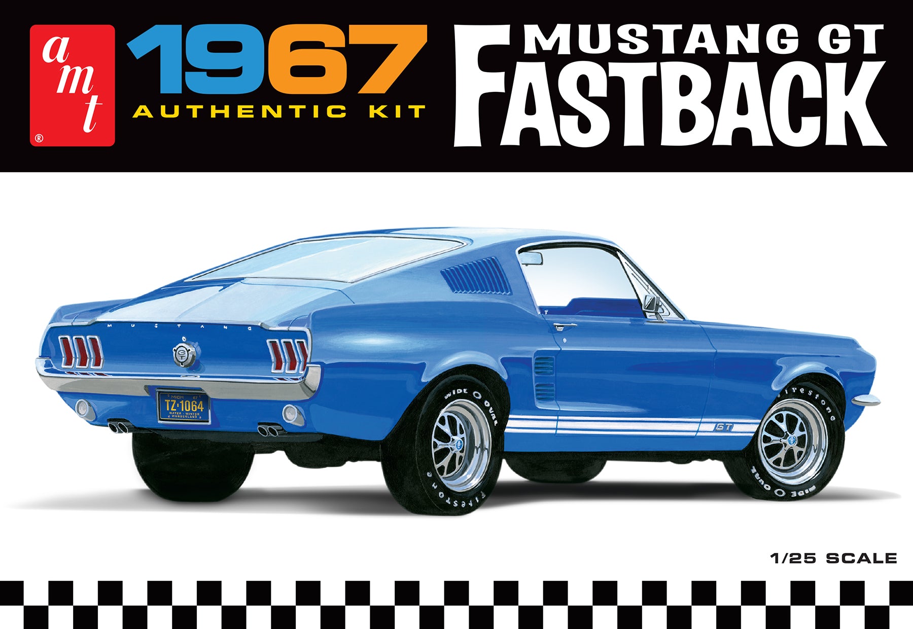AMT Model  1241  1967 Ford Mustang GT Fastback Skill 2