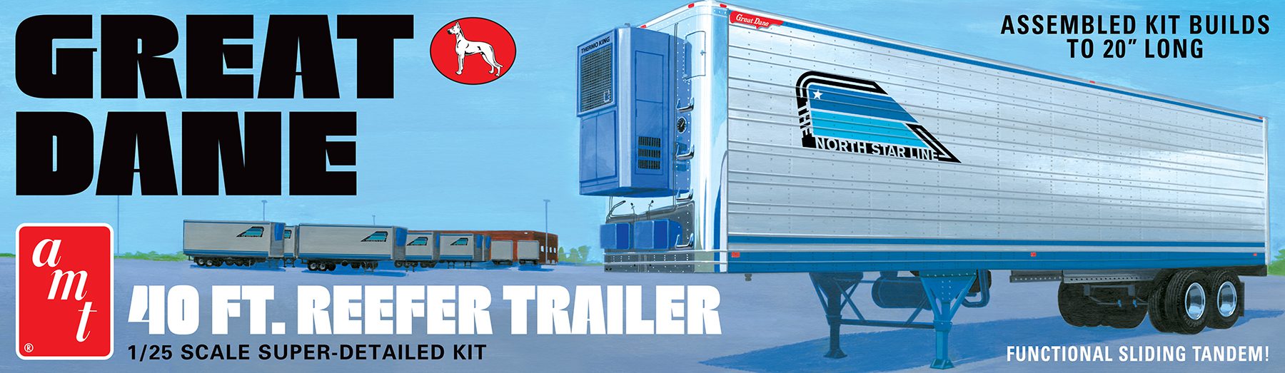 AMT Model  1249  Great Dane 40 Reefer Trailer (Coors) Skill 2
