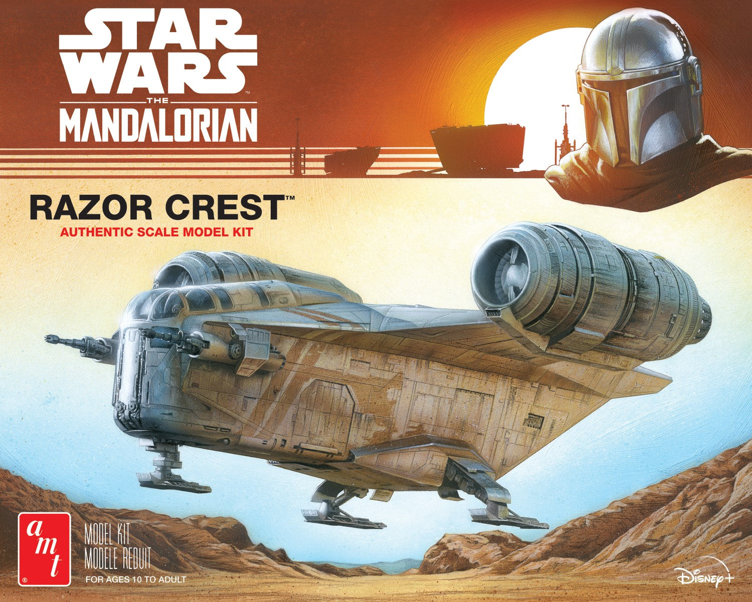 AMT Model  1273  Star Wars: Mandalorian Razor Crest Skill 2