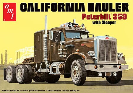 AMT Model  1327  Peterbilt 359 California Hauler w/Sleeper Skill 3
