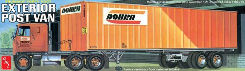 AMT Model  1357  40 Fruehauf Exterior Post Trailer Dohrn Skill 3
