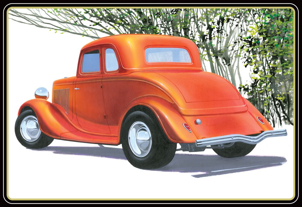 AMT Model  1384  1934 Ford 5-Window Coupe Street Rod Skill 2