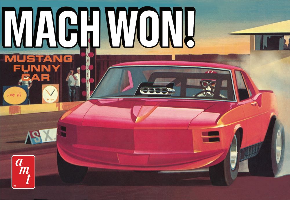 AMT Model  1455  1970 Ford Mustang Funny Car Mach Won Skill 3