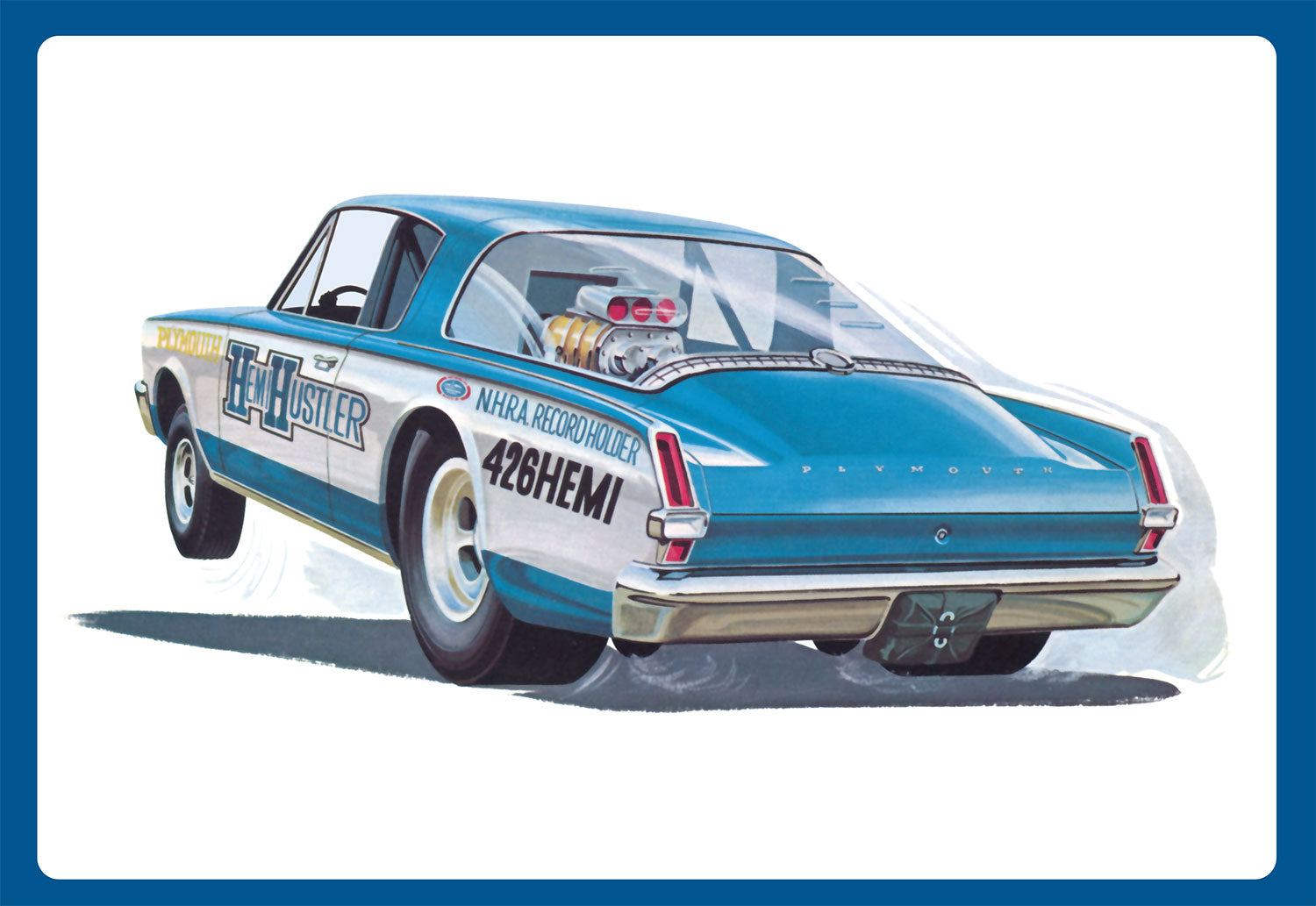 AMT Model  1464  1966 Plymouth Barracuda Funny Car Hemi Hustler Skill