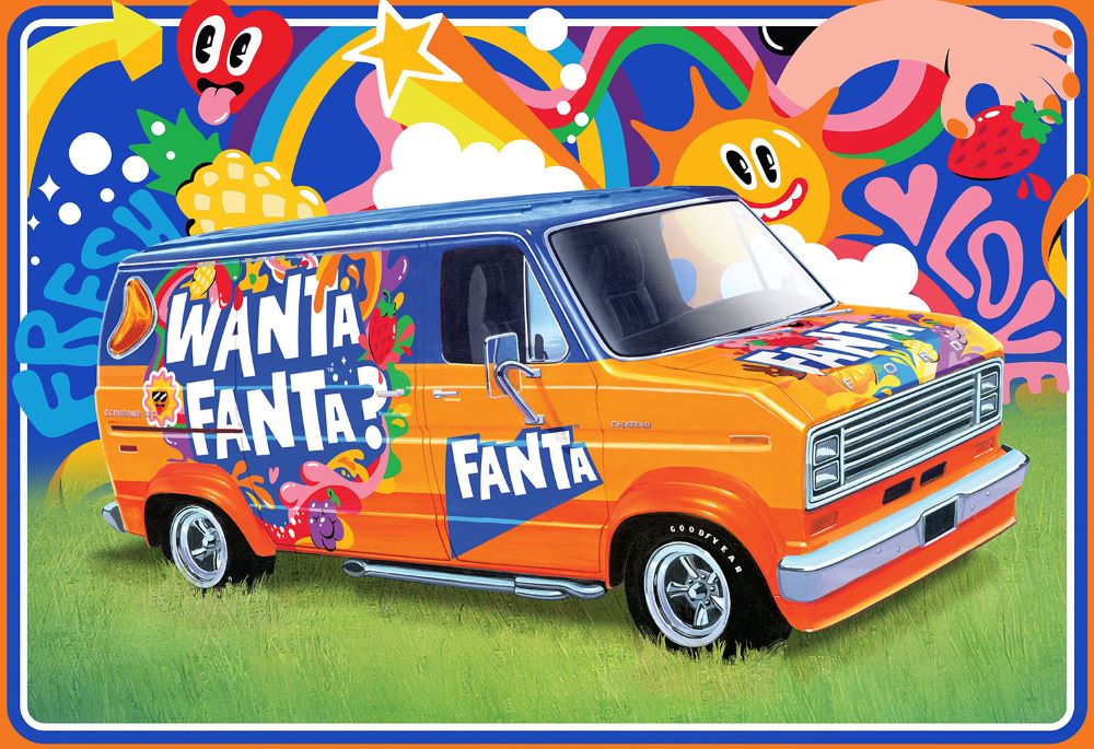 AMT Model  1471  1977 Ford Custom Van Fanta Skill 2