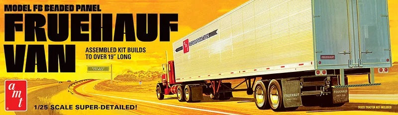 AMT Model  1478  Fruehauf 40 Beaded Van Trailer Skill 3