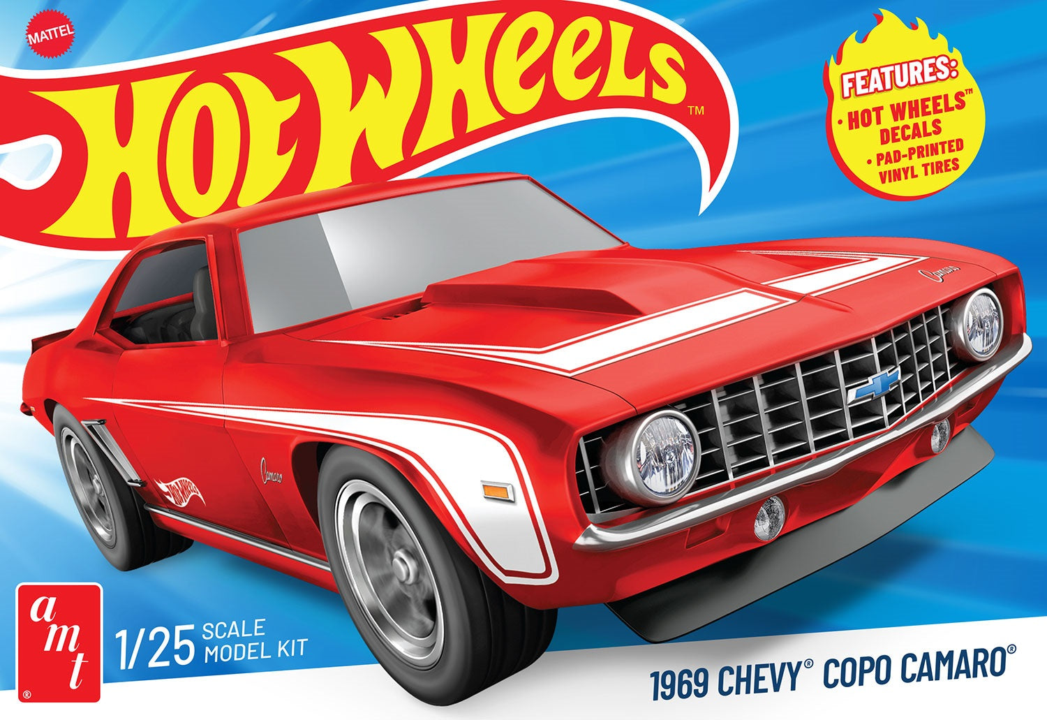 AMT Model  1497  1969 Chevy Camaro COPO Hot Wheels Skill 2