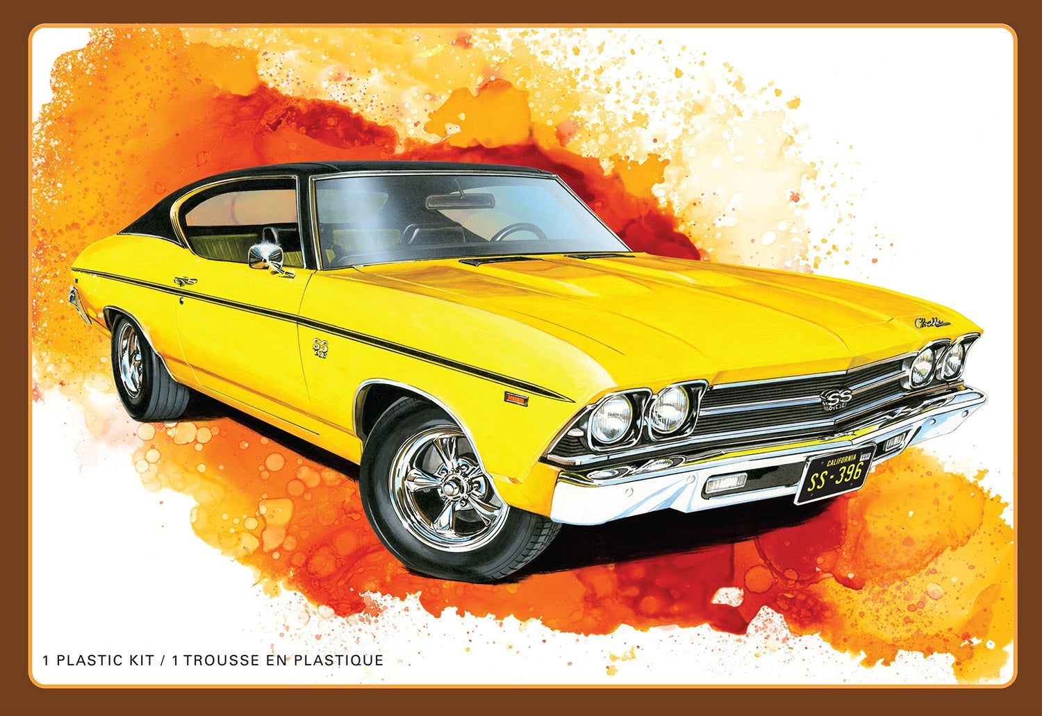 AMT Model  1519  1969 Chevy Chevelle SS 396 Hardtop Skill 2