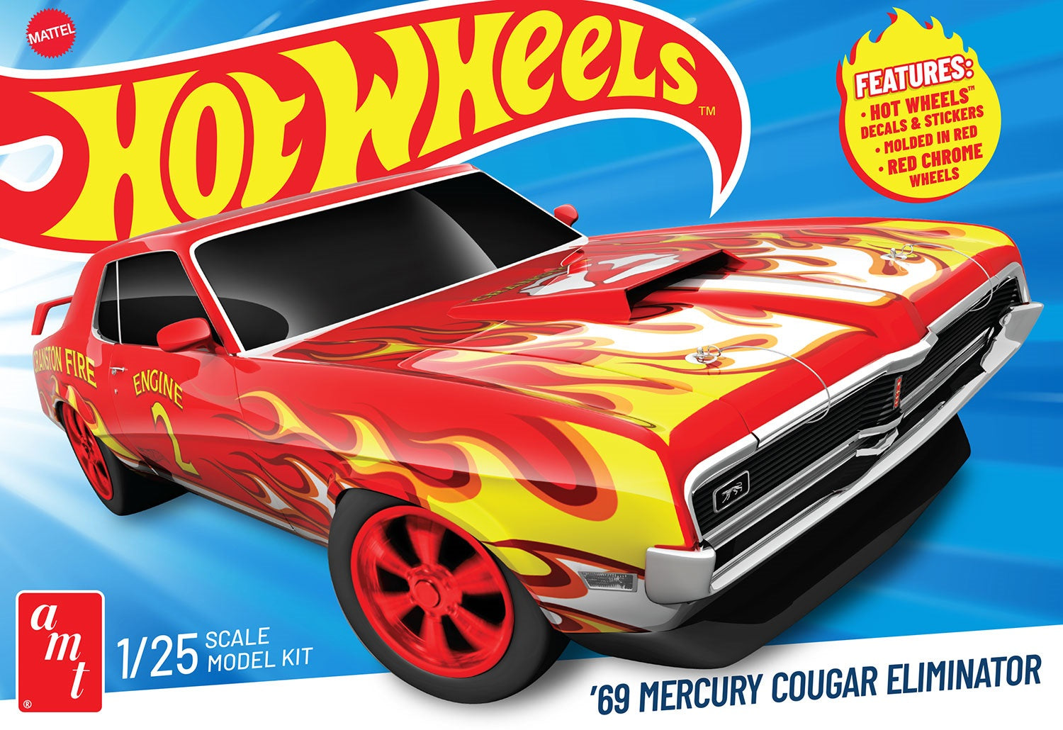 AMT Model  1527  Hot Wheels 1969 Mercury Cougar Eliminator Skill 2