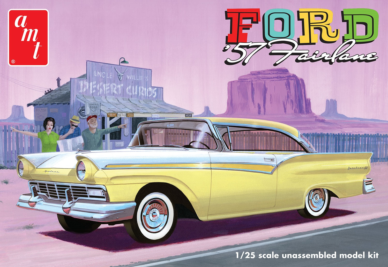 AMT Model  1533  1957 Ford Fairlane Hardtop 3n1 Skill 2