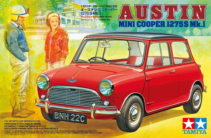 TAMIYA 24235 1/24 Austin Mini Cooper 1275S Mk.I  NEW - call for discount pricing!
