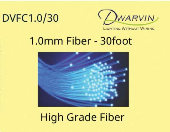 Dwarvin DVFC1.0 30' 1.0mm End Glow Fiber Optic dwv 99017