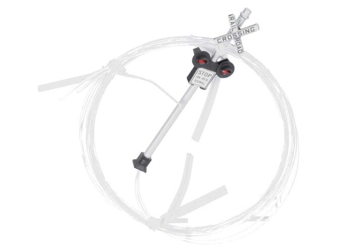 Dwarvin DVFLRRX101 HO Fiber Lit Railroad Crossin dwv 99044