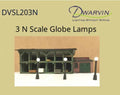 Dwarvin DVSL203 N Fiber Lit Globe Lamps 3pk dwv 99086