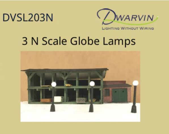 Dwarvin DVSL203 N Fiber Lit Globe Lamps 3pk dwv 99086