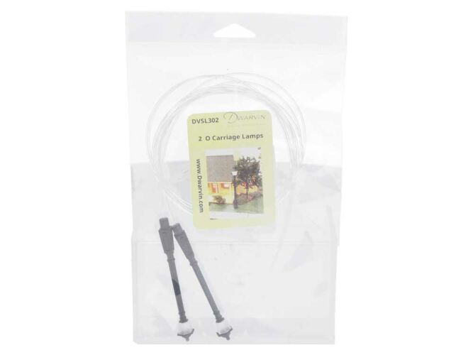 Dwarvin DVSL302 O Fiber Lit Carriage Lamps 2pk dwv 99115