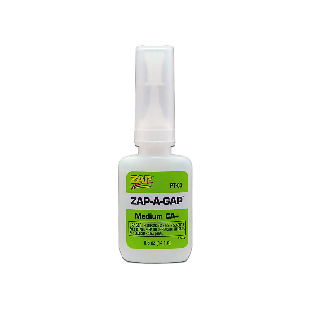 Pacer / Zap CA Glue 3 Zap-A-Gap CA+ 1/2oz (GREEN)