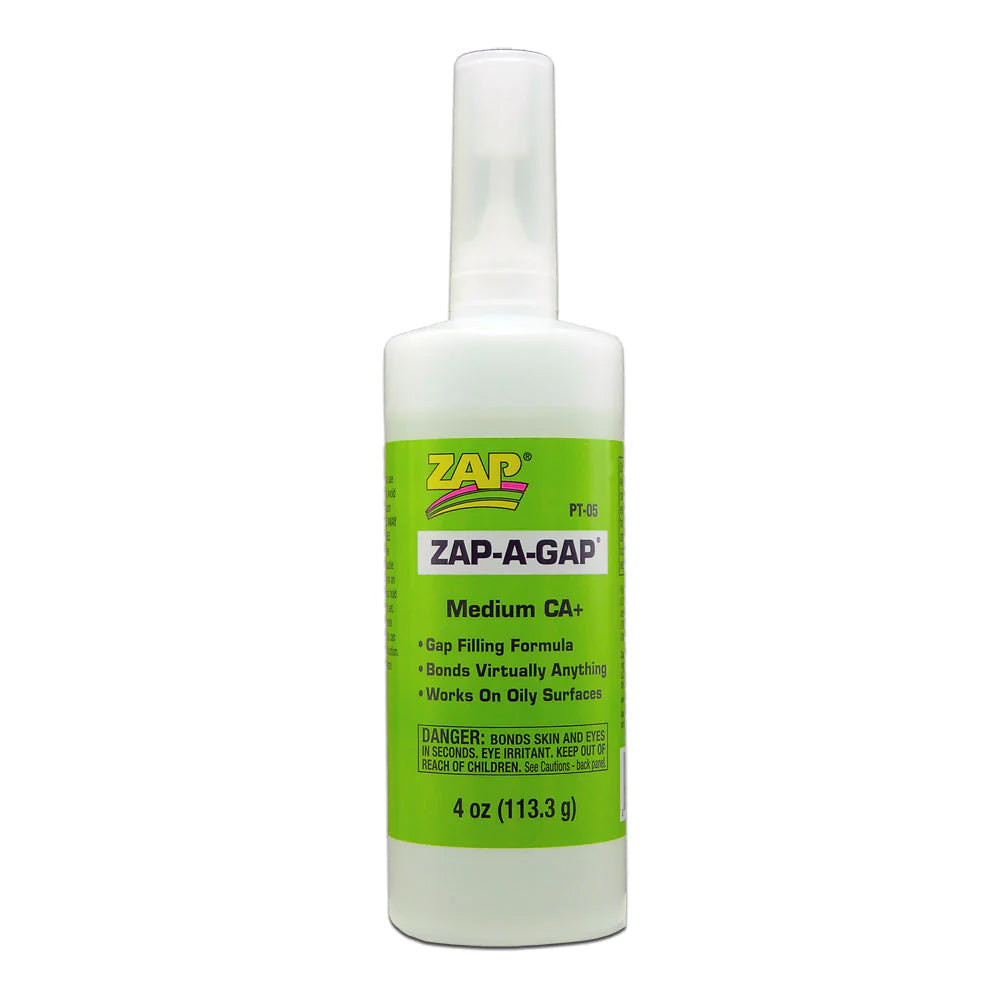 Pacer / Zap CA Glue 5 Zap-A-Gap CA+ 4oz (GREEN)
