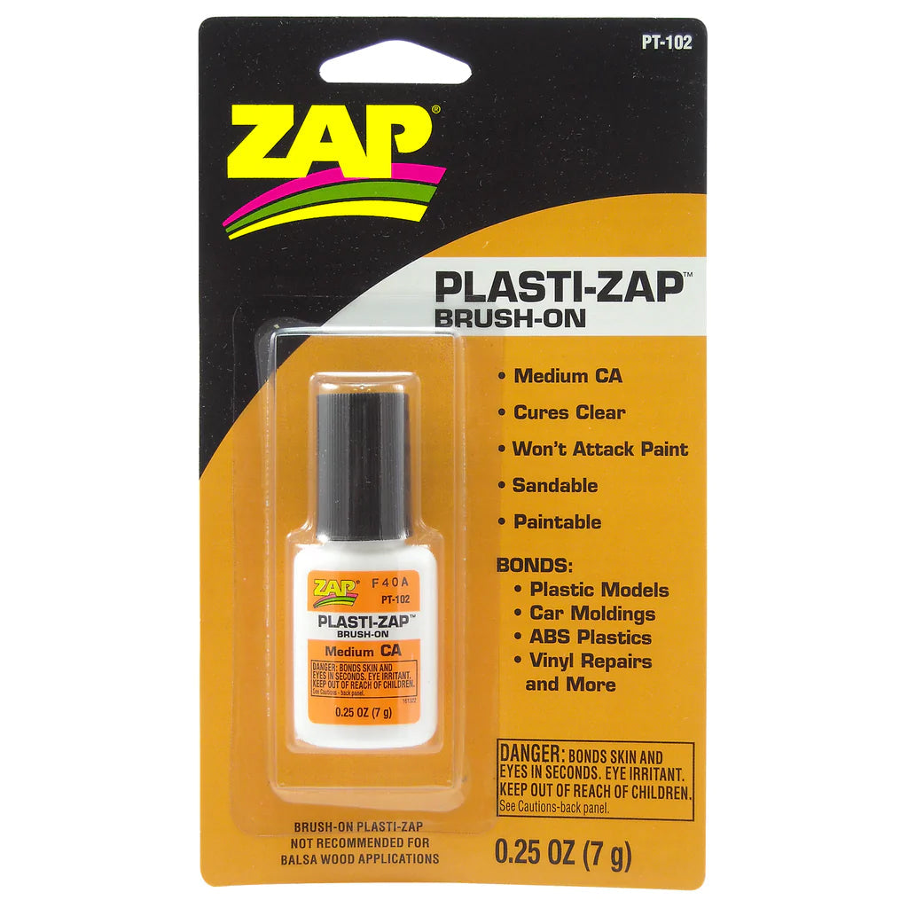 Pacer / Zap CA Glue 102 Zap Brush On Plasti-Zap 1/4 Oz