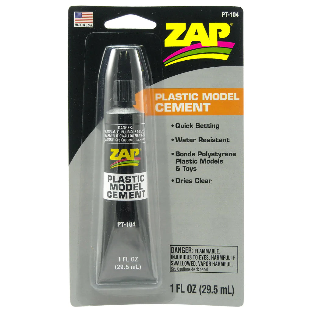Pacer / Zap CA Glue 104 Zap Plastic Model Cement 1 Oz