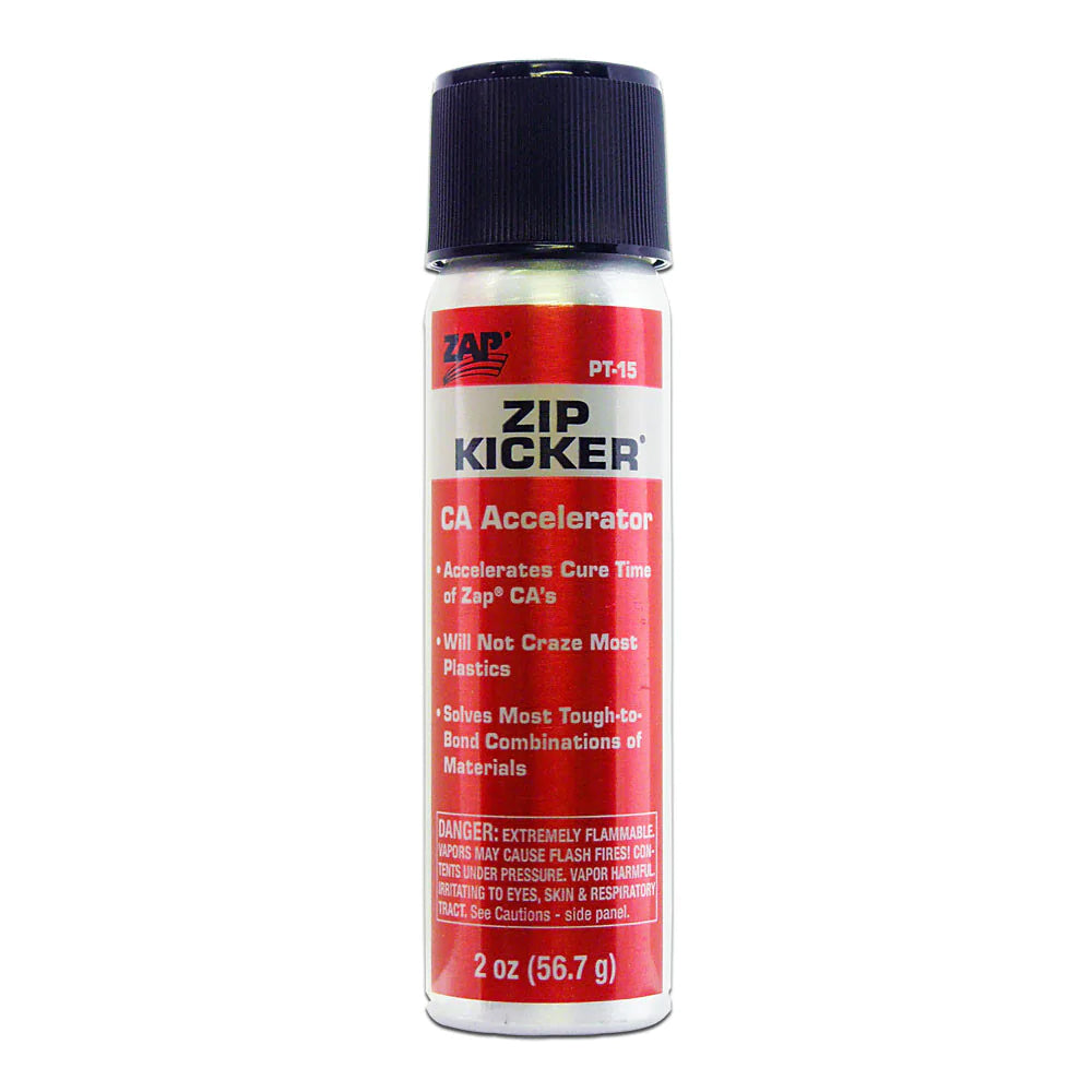 Pacer / Zap CA Glue 15 Zip Kicker Spray 2oz/