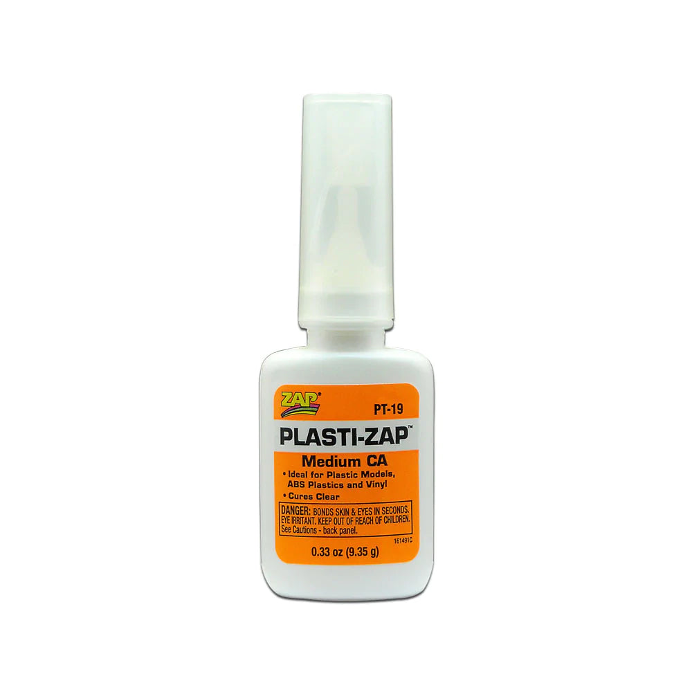Pacer / Zap CA Glue 19 Plasti-Zap 1/3oz (ORANGE)