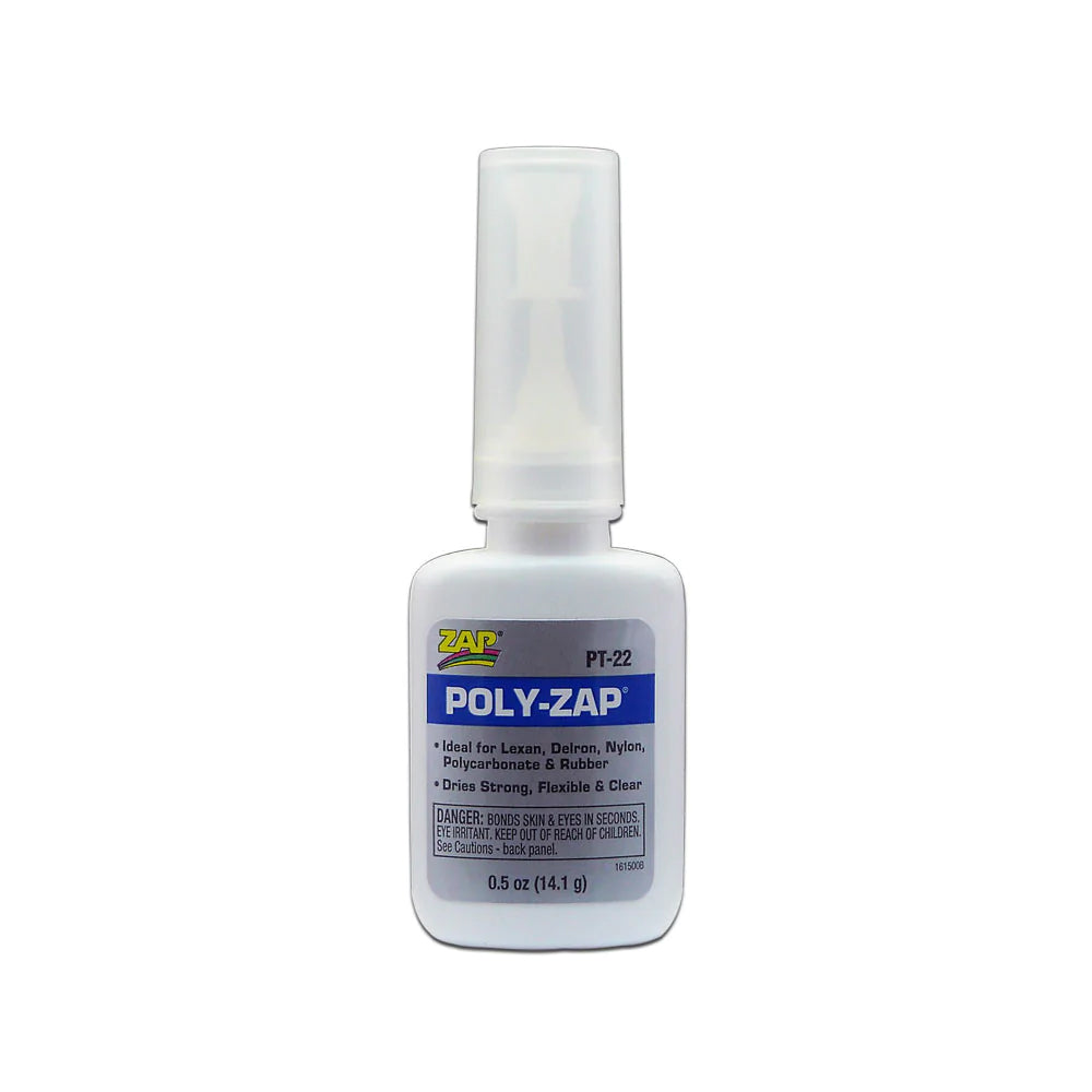 Pacer / Zap CA Glue 22 Poly-Zap 1/2oz