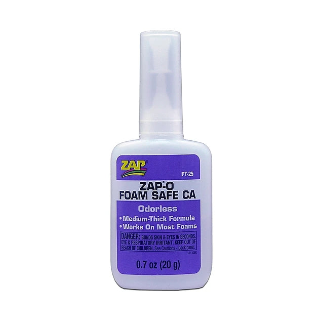 Pacer / Zap CA Glue 25 Zap-O Odorless Foam Safe 20g/
