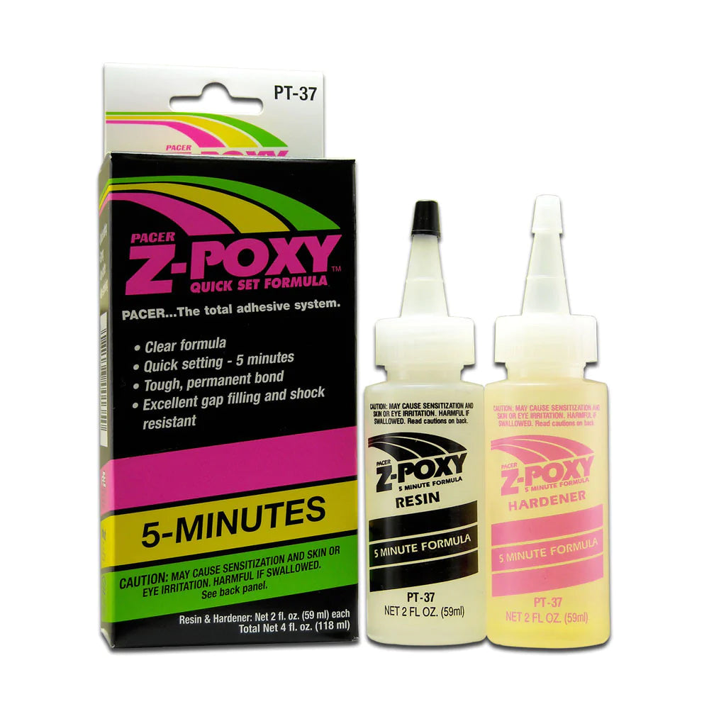 Pacer / Zap CA Glue 37 Z-Poxy/5 Min. 4oz/