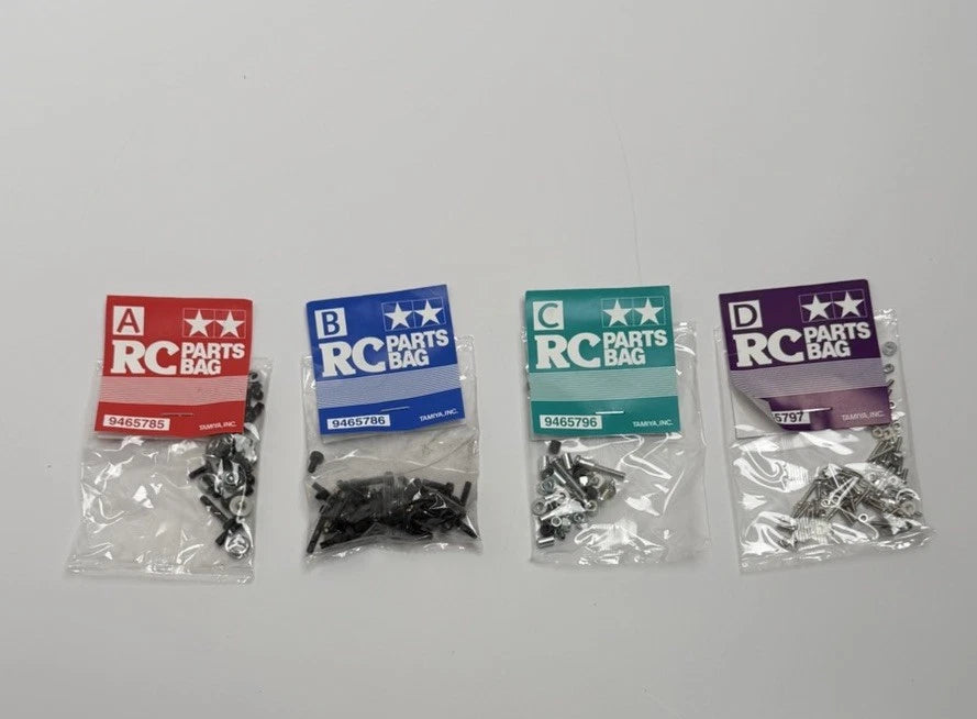 NEW TAMIYA SAND SCORCHER PART - Screw Bag A B C D From a 2010 Kit - Hardware