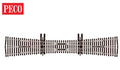 Peco Model Train SLU8363 HO Streamline HO Code 83 Double Slip Unifrog