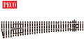 Peco Model Train SLE89 HO Turnout Large Rad UH Electrofrog