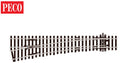 Peco Model Train SLE96 HO Turnout Medium Rad UH Electrofrog