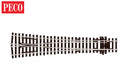 Peco Model Train SLE98 HO Turnout Y Large Rad Electrofrog