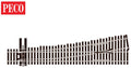 Peco Model Train SLU7062 HO Code 70 #6 Turnout LH UNI