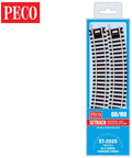 Peco Model Train ST2025 HO PECO-Set-OO/HO-Track C100 MP No.2 Radius Standard Curve (
