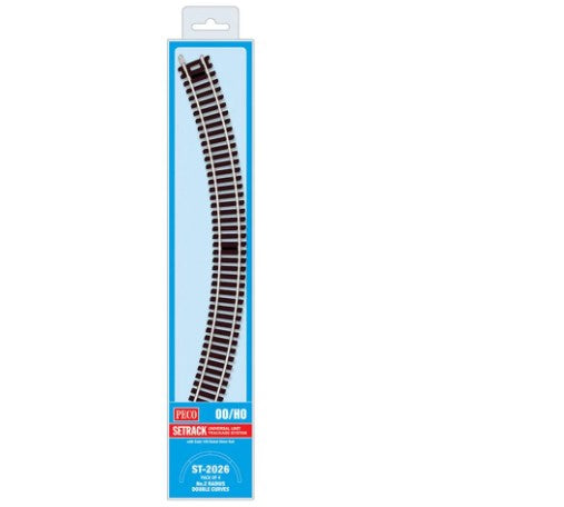 Peco Model Train ST2026 HO PECO-Set-OO/HO-Track C100 MP No.2 Radius Double Curve (4)